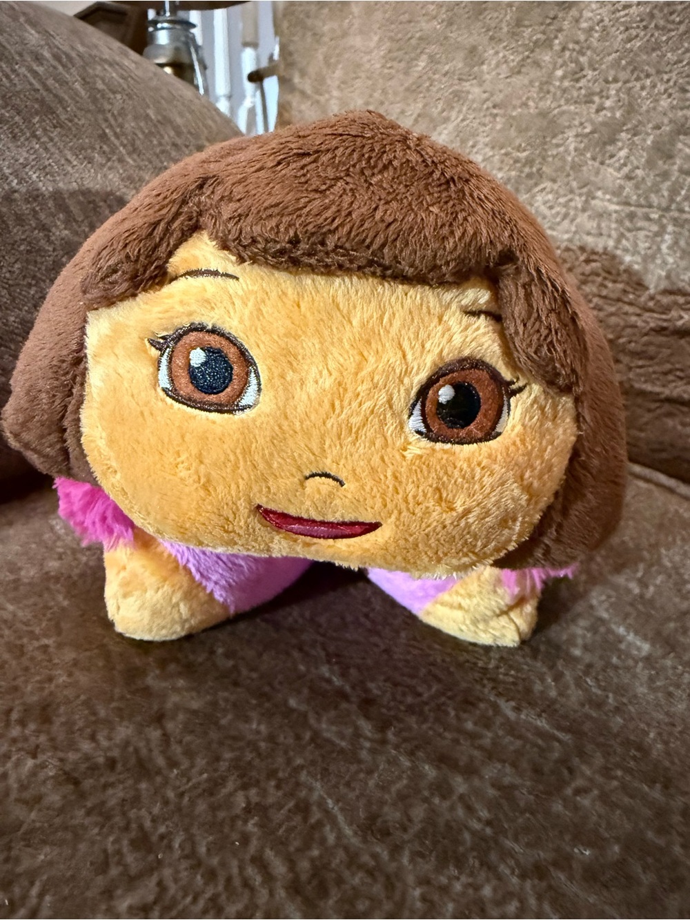 Dora the Explorer Pillow Pets Pee-Wee Plush Blanket Pillow Orange Pink Purple
